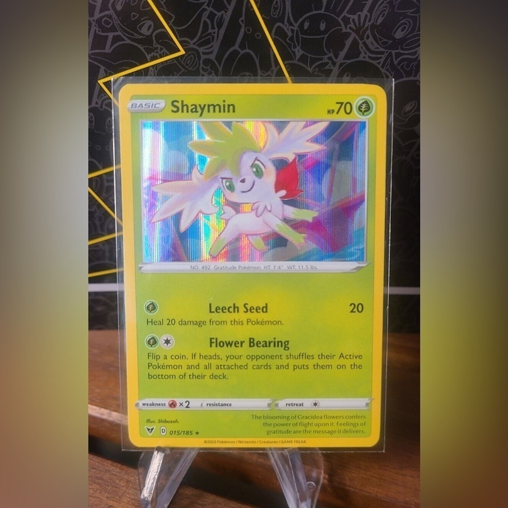 Shaymin 015/185 Pokemon TCG Vivid Voltage Holo Rare